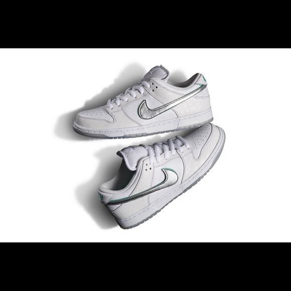 Nike SB Dunk Low Diamond Supply Co White Diamond - Picture 3 of 8